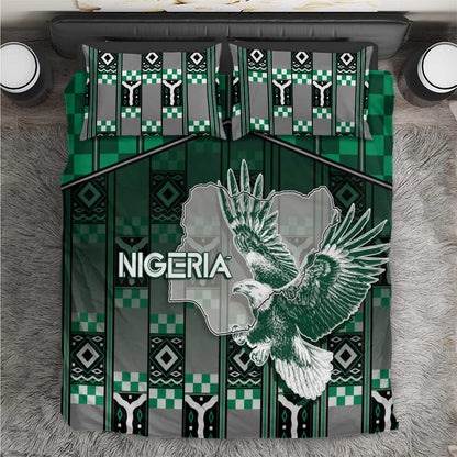 Nigeria Bedding Set Eagle With Tribal Patterns