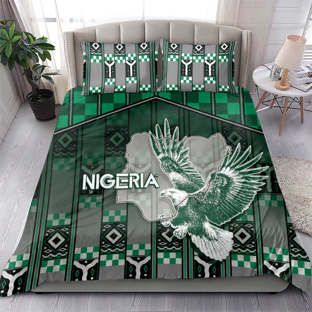 Nigeria Bedding Set Eagle With Tribal Patterns