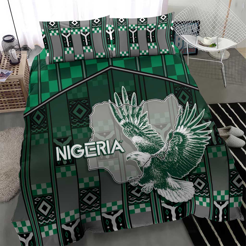 Nigeria Bedding Set Eagle With Tribal Patterns