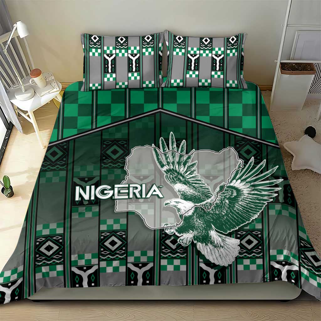 Nigeria Bedding Set Eagle With Tribal Patterns