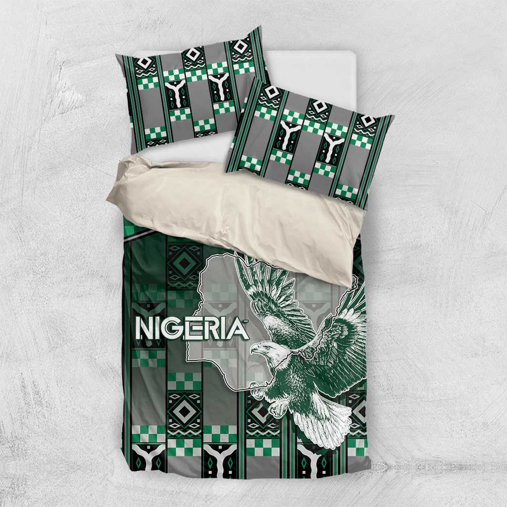 Nigeria Bedding Set Eagle With Tribal Patterns