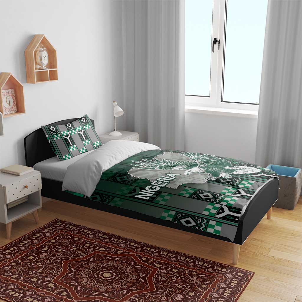 Nigeria Bedding Set Eagle With Tribal Patterns
