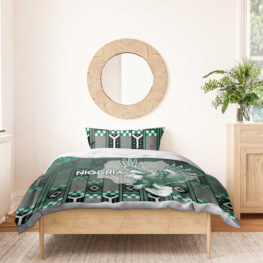 Nigeria Bedding Set Eagle With Tribal Patterns