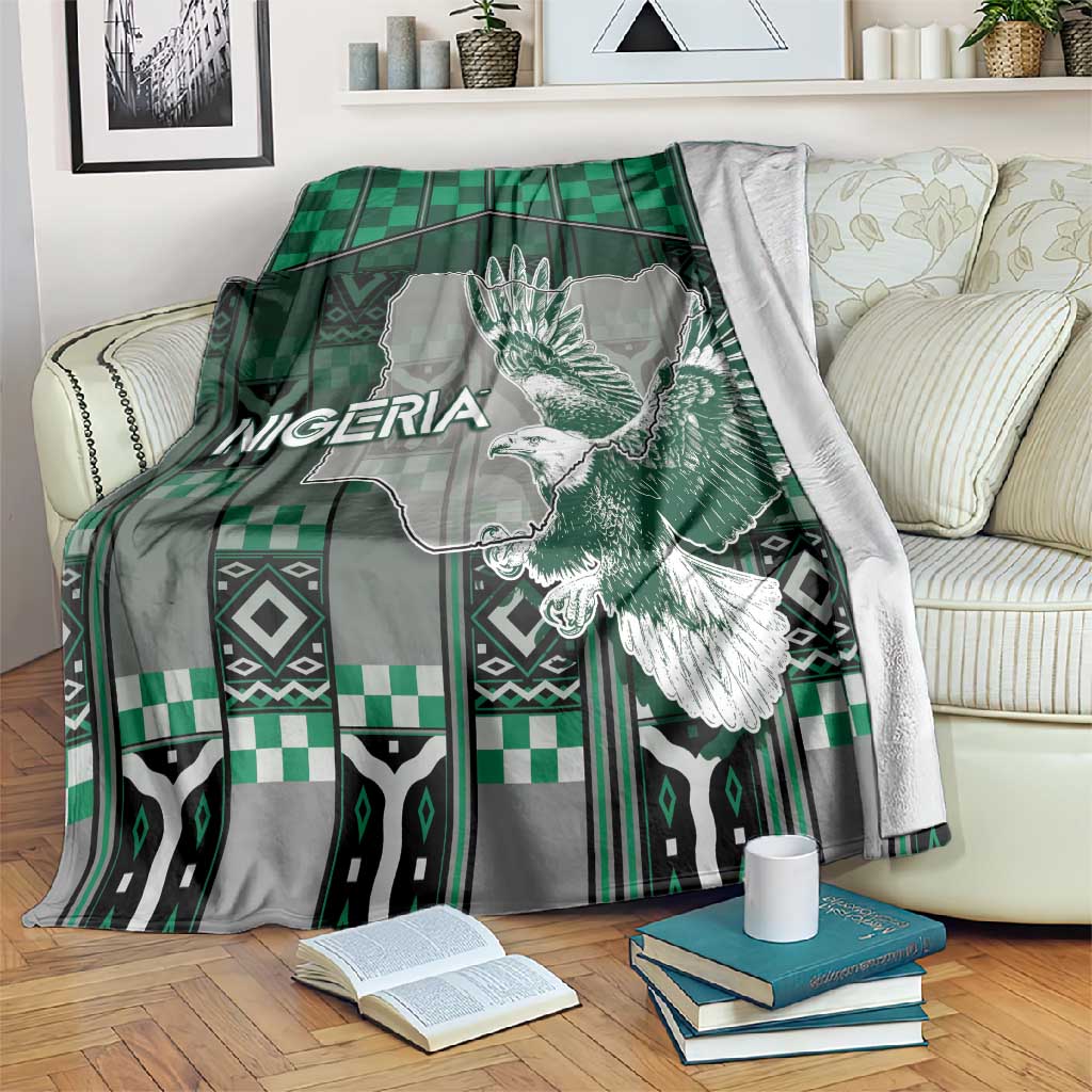 Nigeria Blanket Eagle With Tribal Patterns