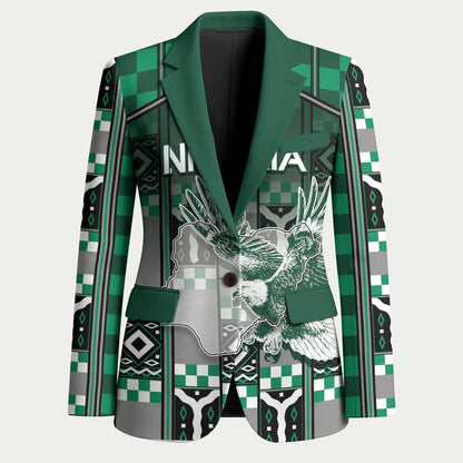Personalized Nigeria Blazer Eagle With Tribal Patterns