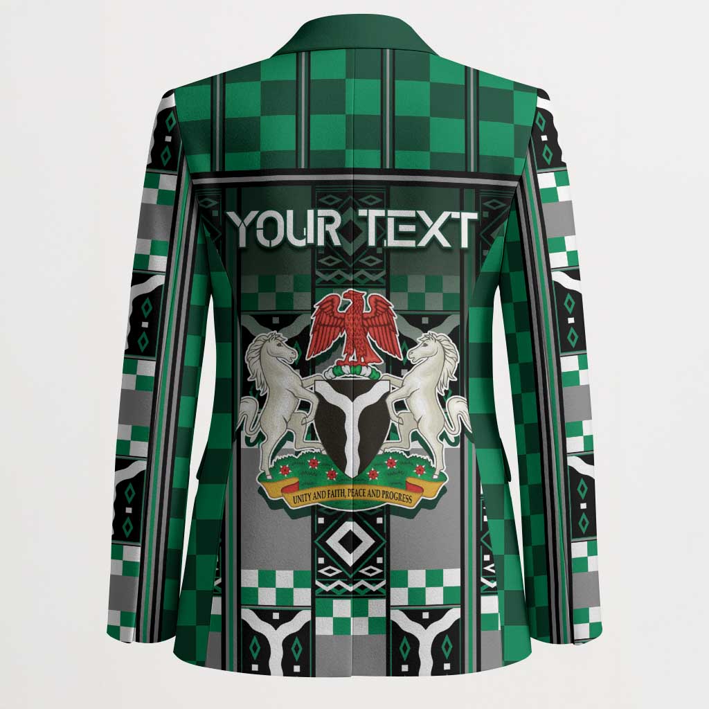 Personalized Nigeria Blazer Eagle With Tribal Patterns