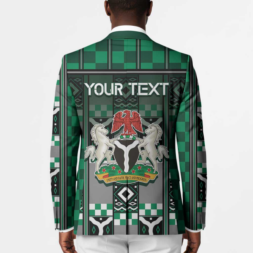 Personalized Nigeria Blazer Eagle With Tribal Patterns