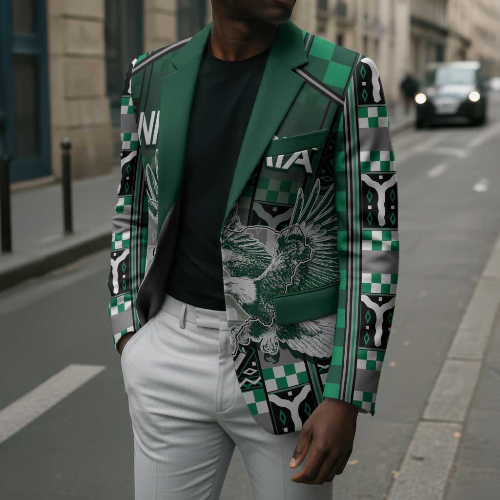 Personalized Nigeria Blazer Eagle With Tribal Patterns