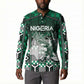 Personalized Nigeria Button Sweatshirt Eagle With Tribal Patterns