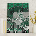 Nigeria Canvas Wall Art Eagle With Tribal Patterns