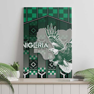 Nigeria Canvas Wall Art Eagle With Tribal Patterns
