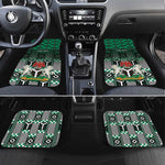 Personalized Nigeria Car Mats Eagle With Tribal Patterns