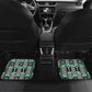 Personalized Nigeria Car Mats Eagle With Tribal Patterns