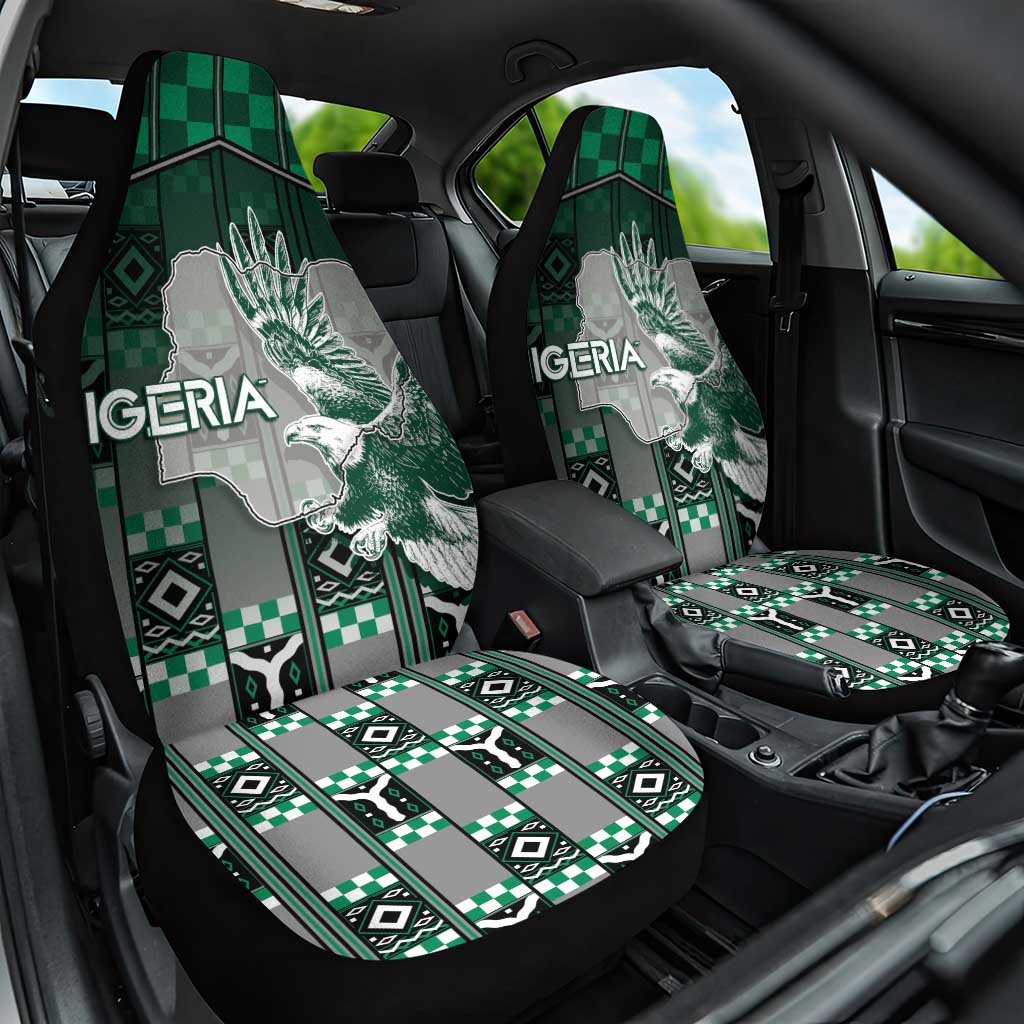 Nigeria Car Seat Cover Eagle With Tribal Patterns
