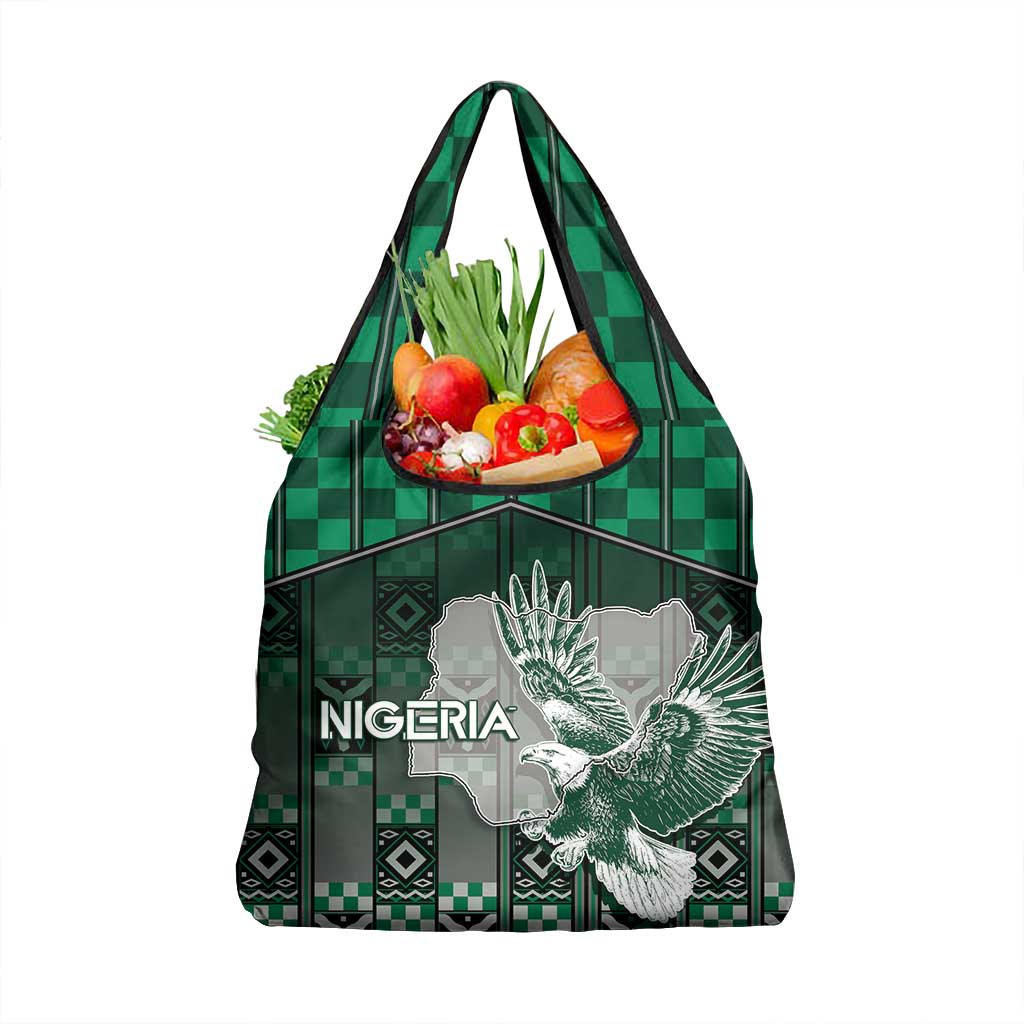 Nigeria Grocery Bag Eagle With Tribal Patterns
