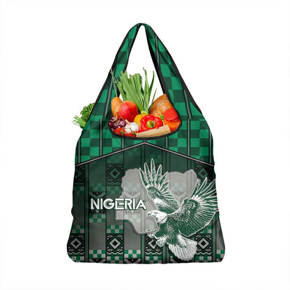 Nigeria Grocery Bag Eagle With Tribal Patterns