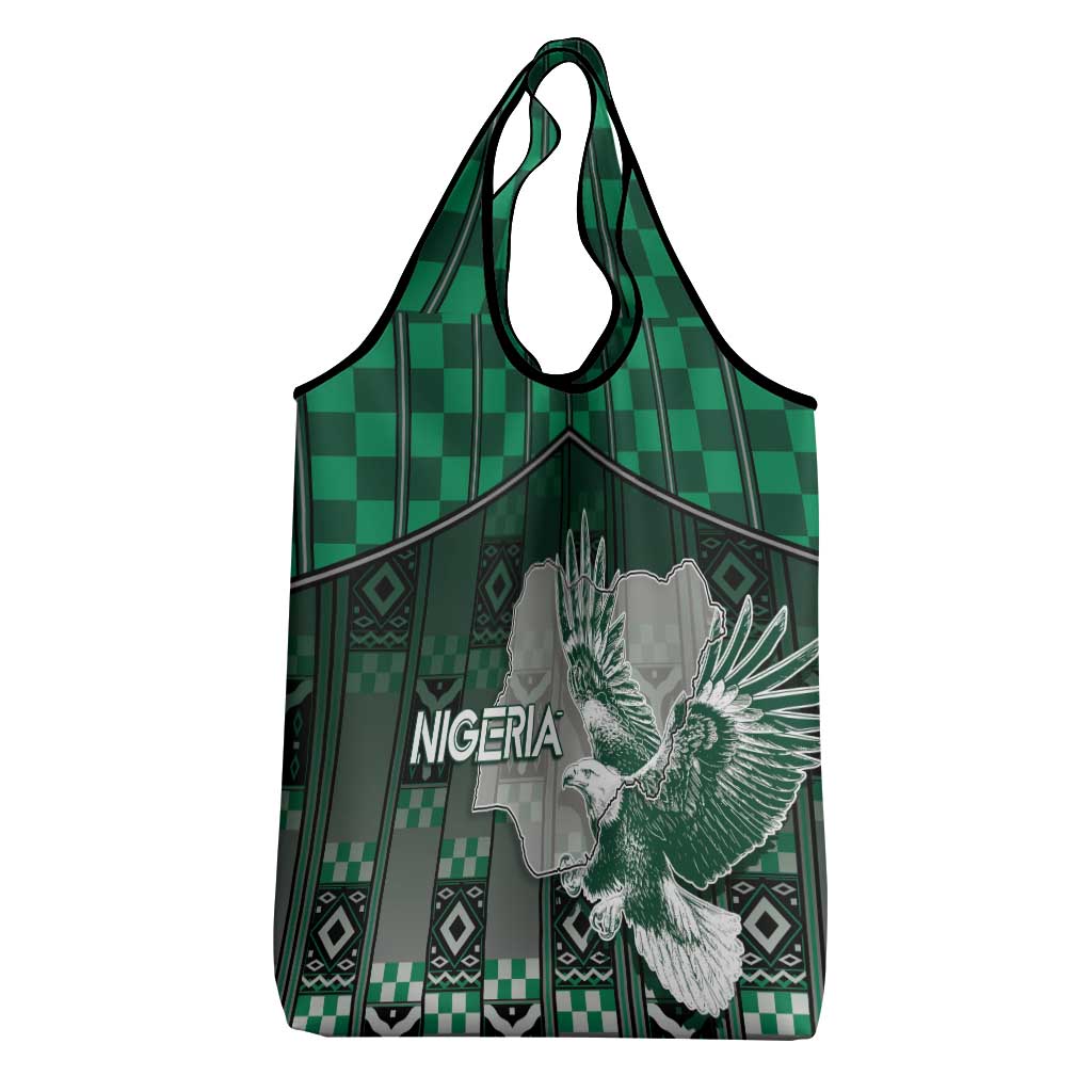 Nigeria Grocery Bag Eagle With Tribal Patterns
