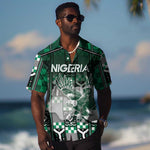 Personalized Nigeria Hawaiian Shirt Eagle With Tribal Patterns