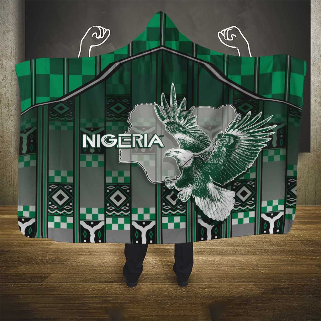 Nigeria Hooded Blanket Eagle With Tribal Patterns
