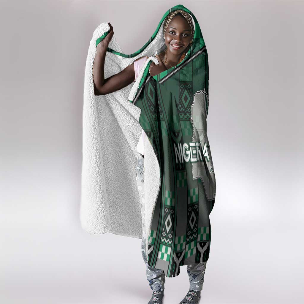 Nigeria Hooded Blanket Eagle With Tribal Patterns