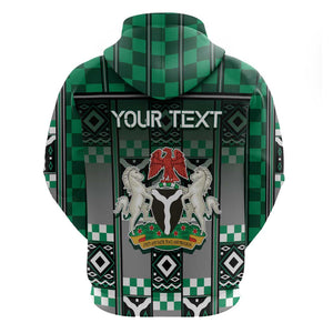 Personalized Nigeria Hoodie Eagle With Tribal Patterns