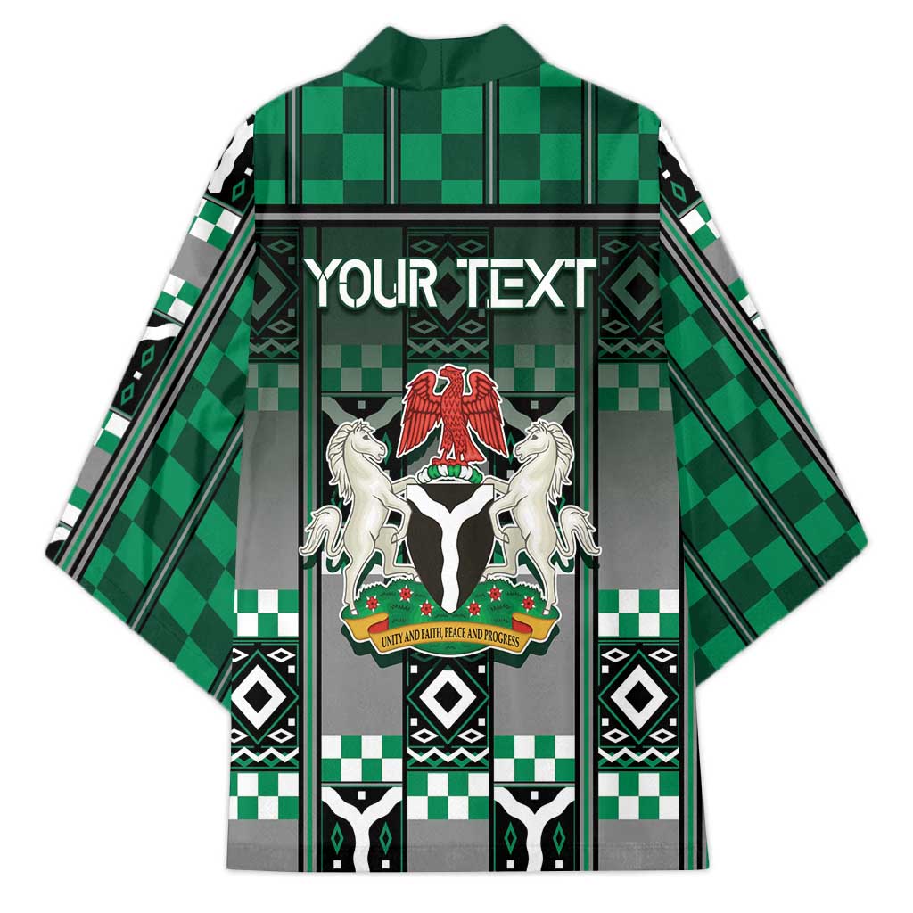 Personalized Nigeria Kimono Eagle With Tribal Patterns
