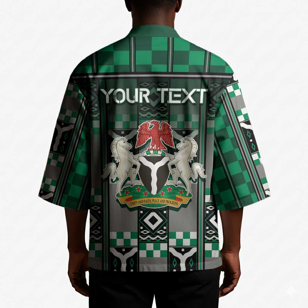 Personalized Nigeria Kimono Eagle With Tribal Patterns