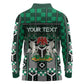 Personalized Nigeria Long Sleeve Polo Shirt Eagle With Tribal Patterns