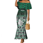 Personalized Nigeria Mermaid Dress Eagle With Tribal Patterns