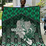 Nigeria Quilt Eagle With Tribal Patterns