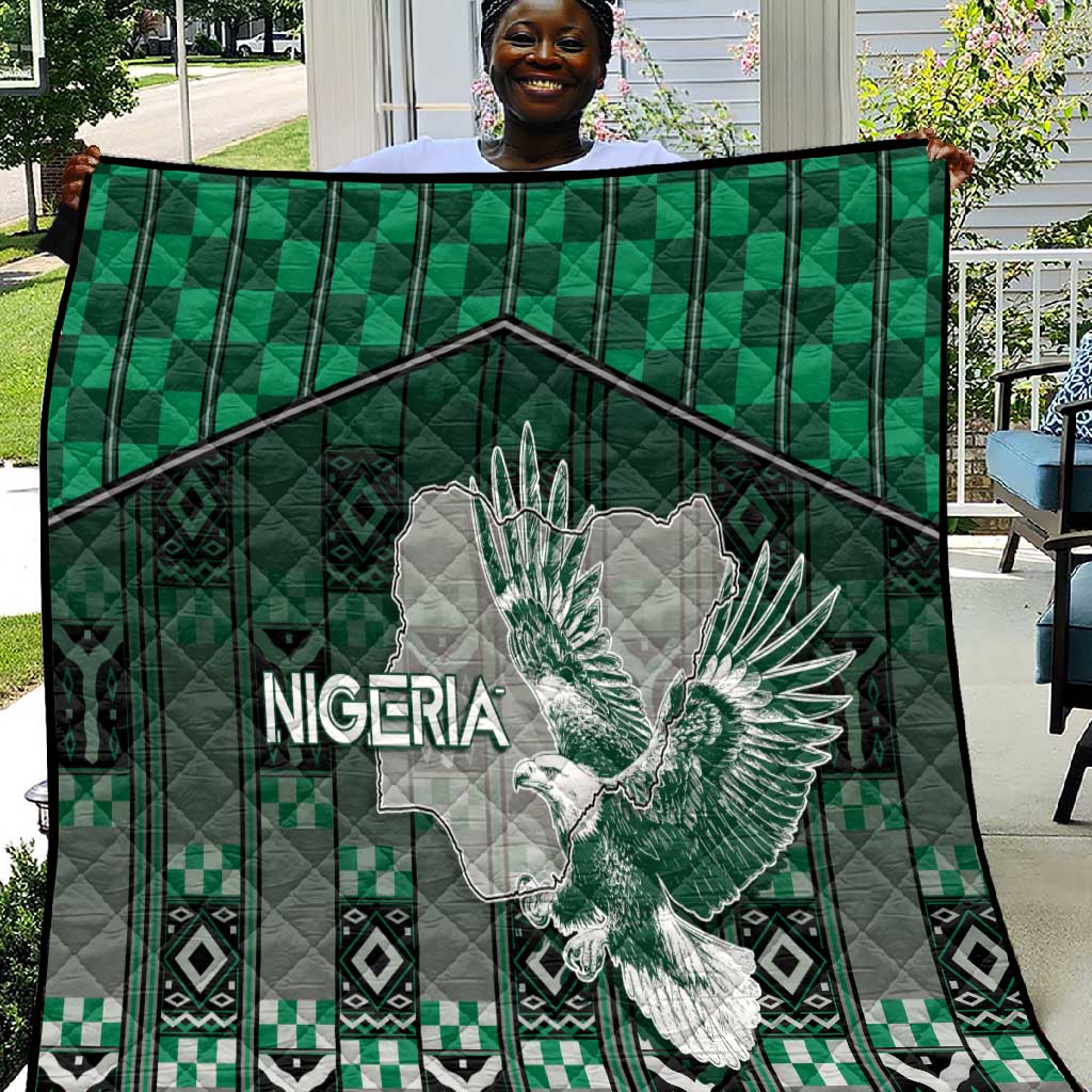 Nigeria Quilt Eagle With Tribal Patterns