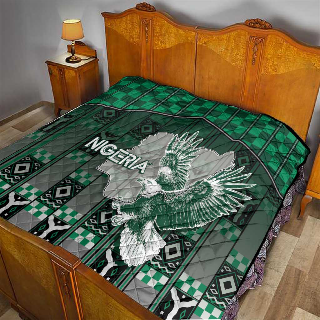 Nigeria Quilt Eagle With Tribal Patterns