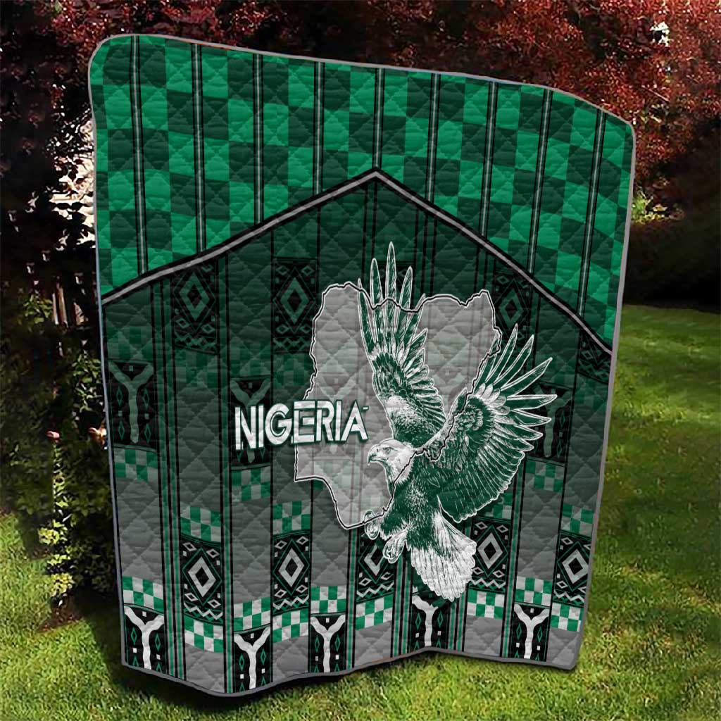 Nigeria Quilt Eagle With Tribal Patterns