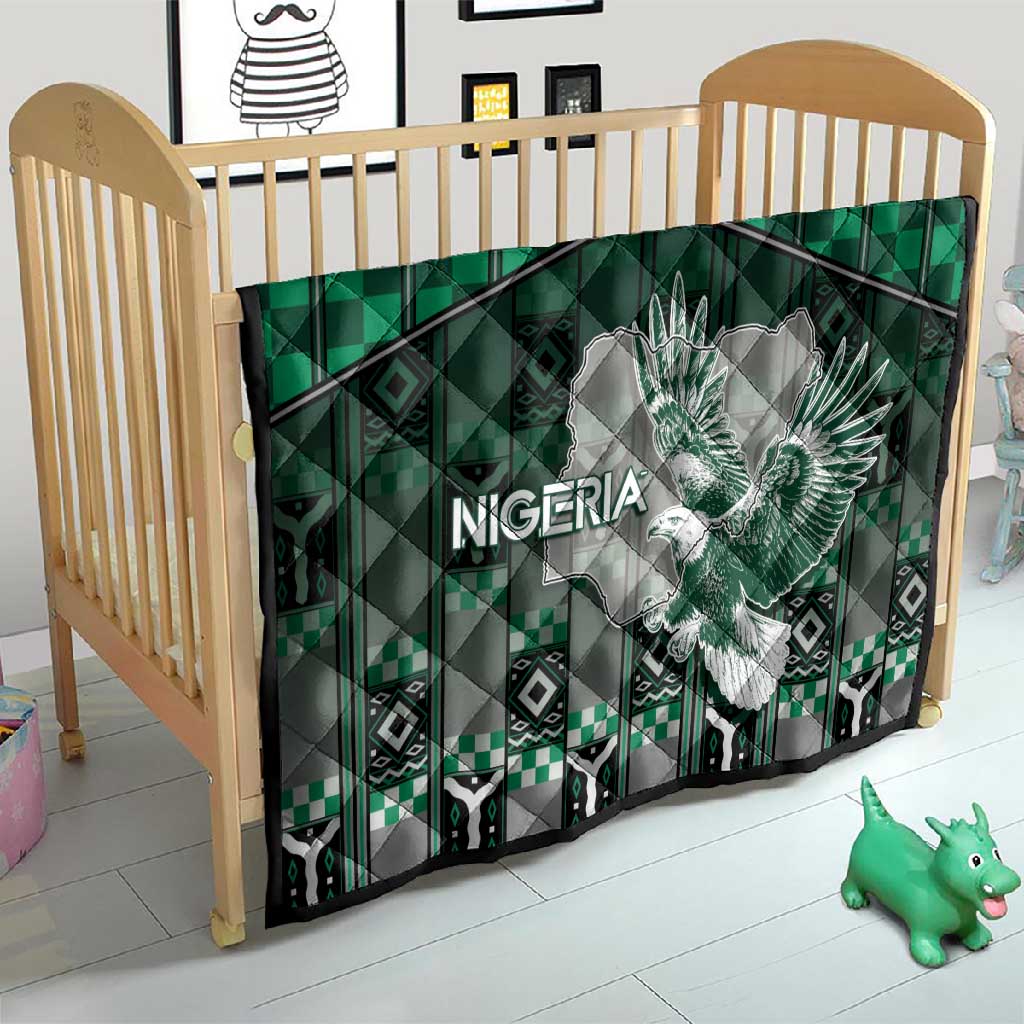 Nigeria Quilt Eagle With Tribal Patterns
