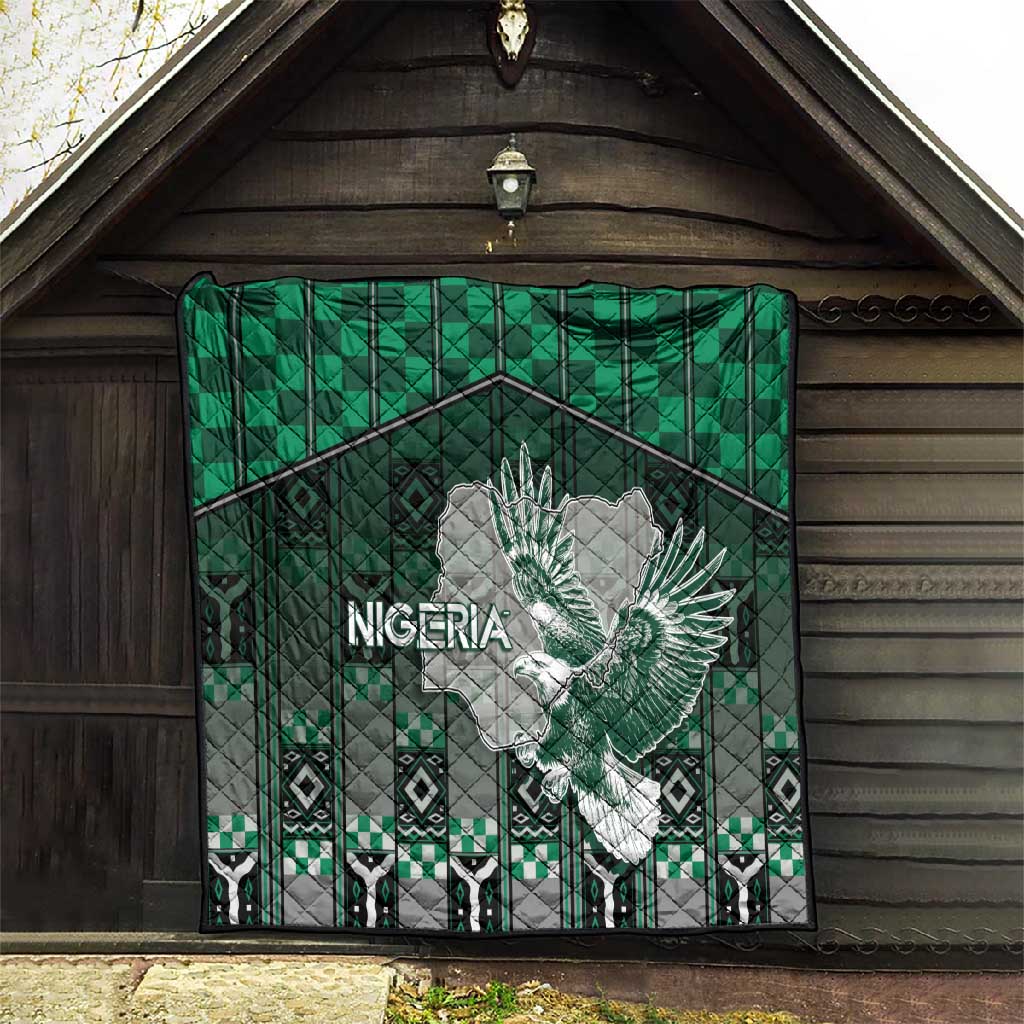 Nigeria Quilt Eagle With Tribal Patterns