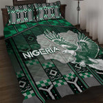 Nigeria Quilt Bed Set Eagle With Tribal Patterns