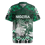 Personalized Nigeria Rugby Jersey Eagle With Tribal Patterns