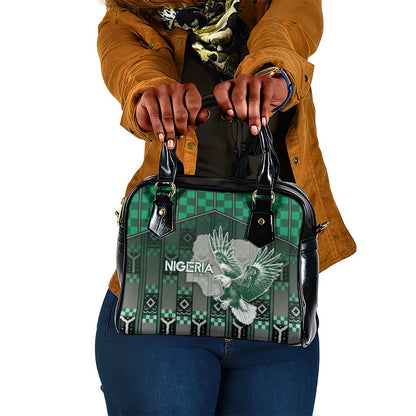 Nigeria Shoulder Handbag Eagle With Tribal Patterns