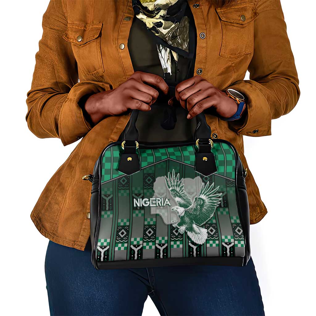Nigeria Shoulder Handbag Eagle With Tribal Patterns