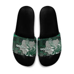 Nigeria Slide Sandals Eagle With Tribal Patterns