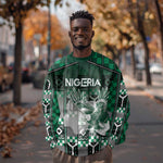 Personalized Nigeria Sweatshirt Eagle With Tribal Patterns