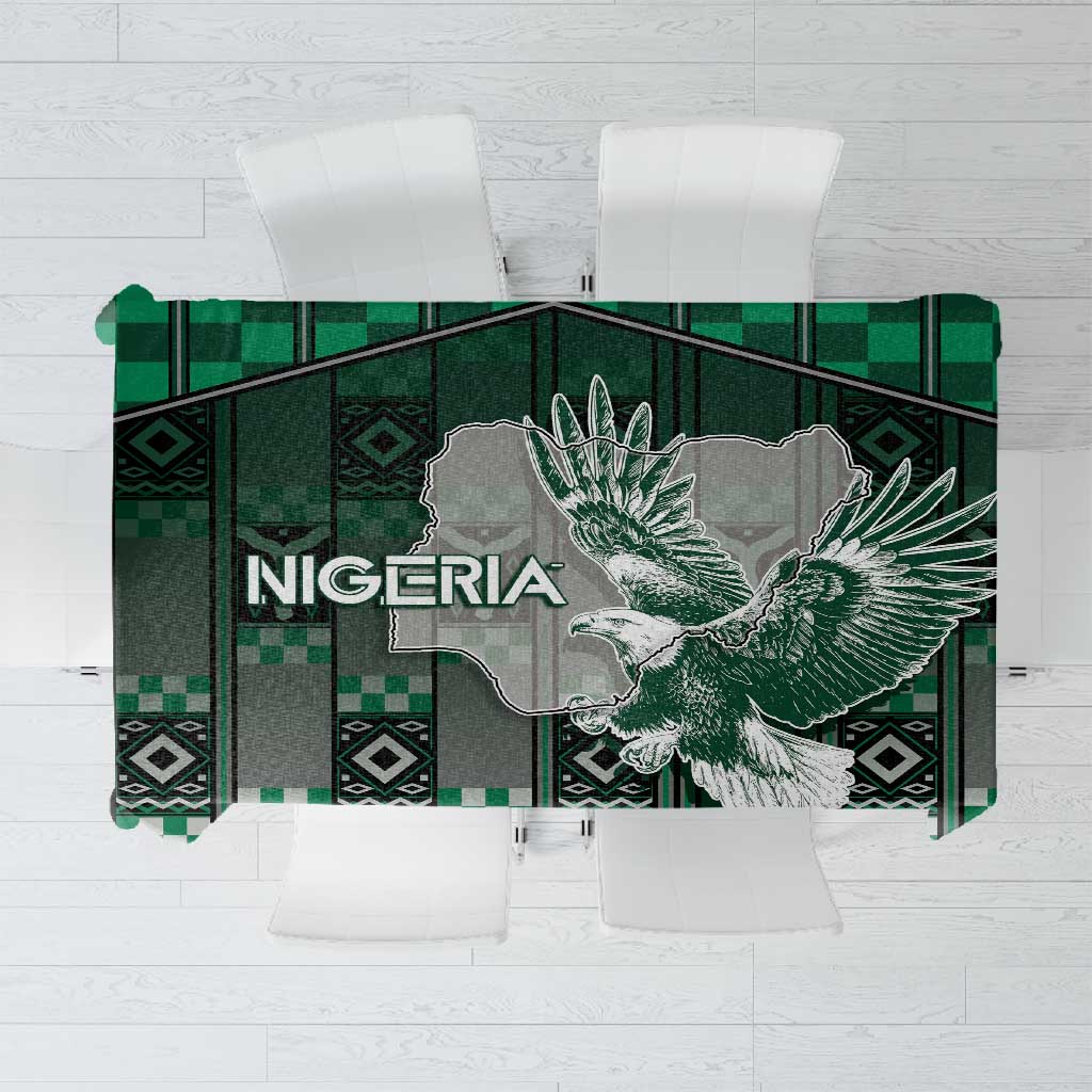 Nigeria Tablecloth Eagle With Tribal Patterns