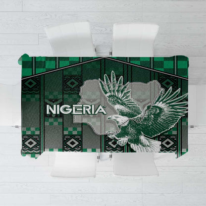 Nigeria Tablecloth Eagle With Tribal Patterns
