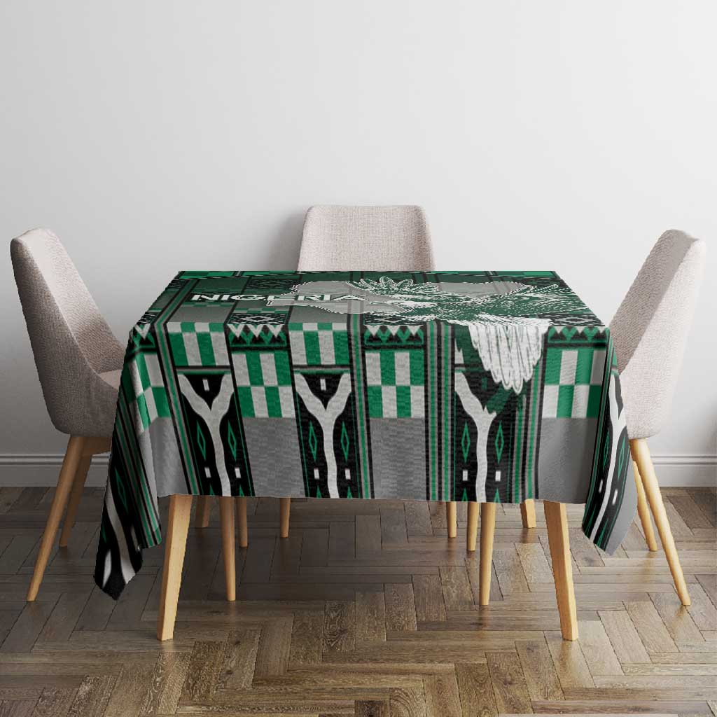Nigeria Tablecloth Eagle With Tribal Patterns