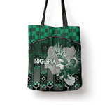 Nigeria Tote Bag Eagle With Tribal Patterns