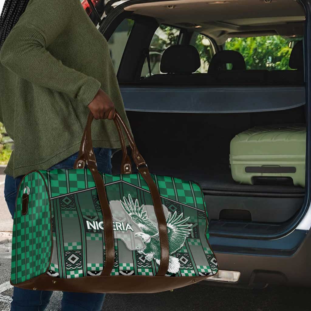 Nigeria Travel Bag Eagle With Tribal Patterns