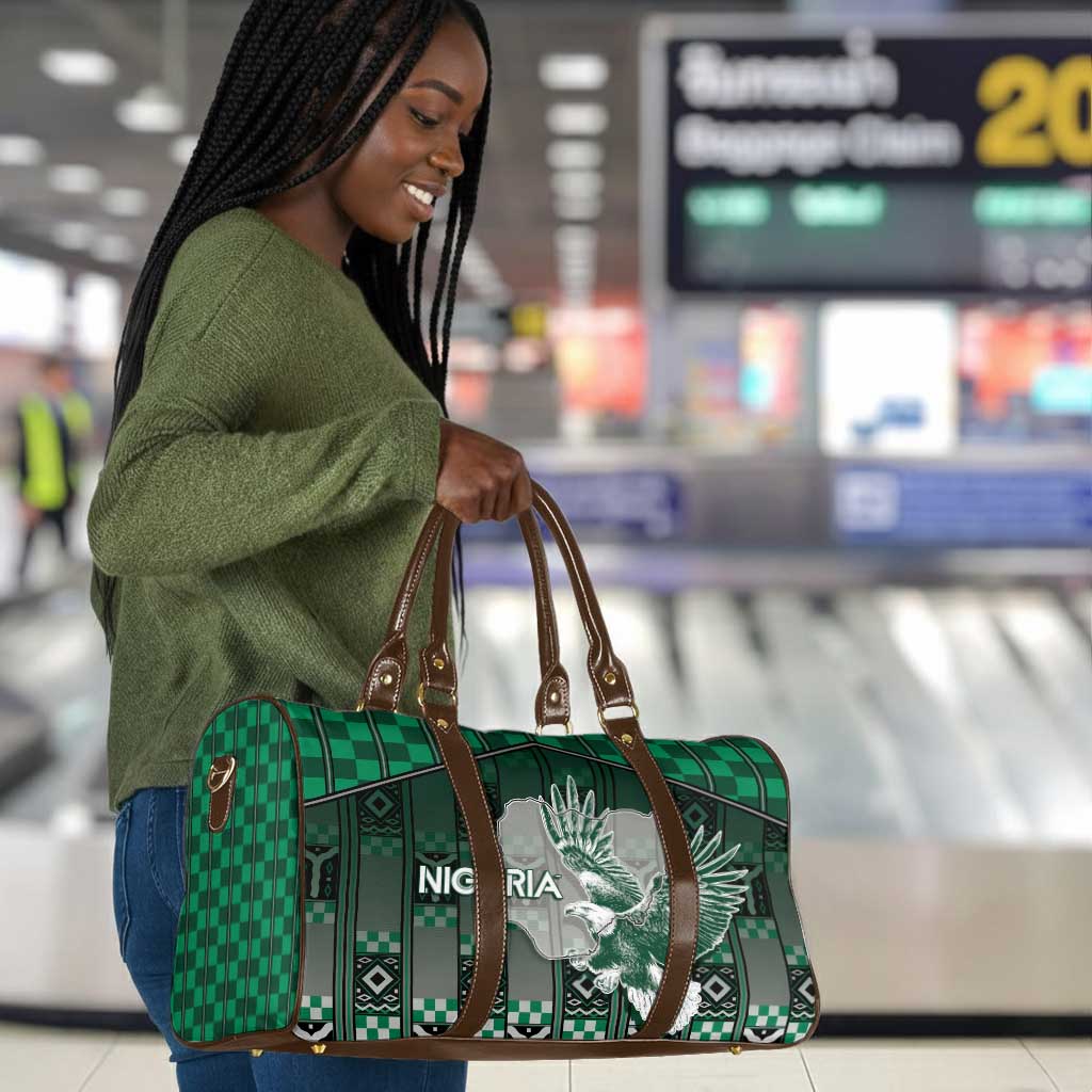 Nigeria Travel Bag Eagle With Tribal Patterns