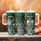 Personalized Nigeria Tumbler With Handle Eagle With Tribal Patterns