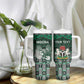 Personalized Nigeria Tumbler With Handle Eagle With Tribal Patterns