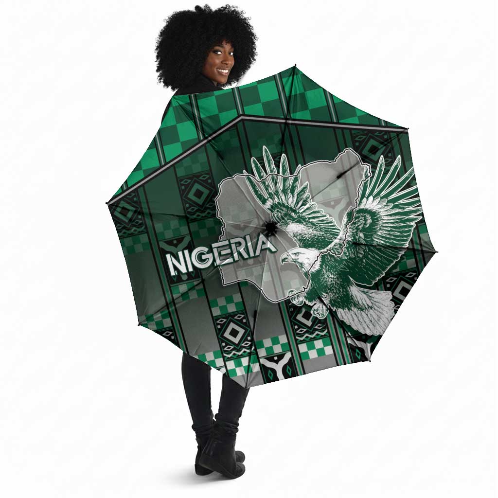 Nigeria Umbrella Eagle With Tribal Patterns